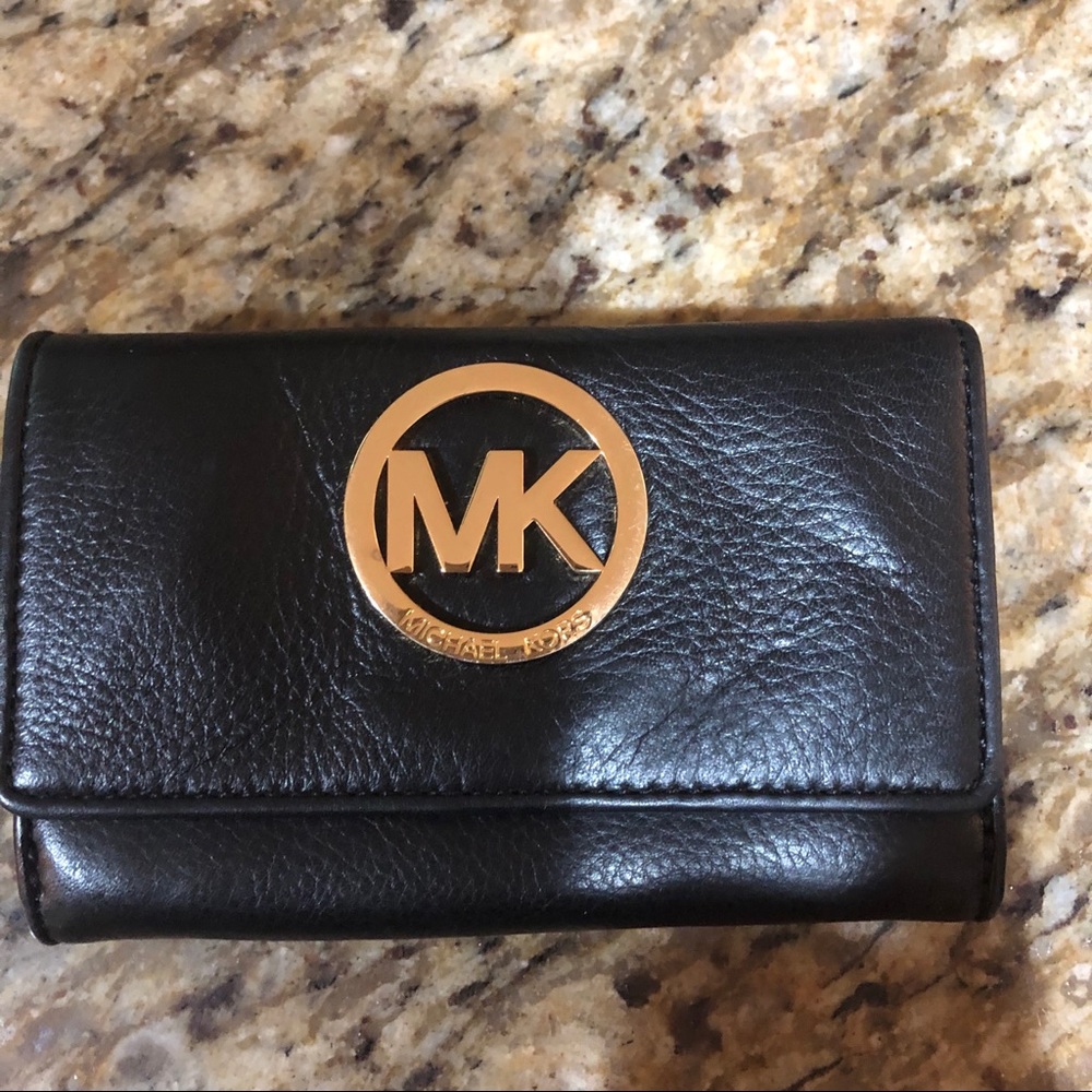 MK Michael Kors black wallet